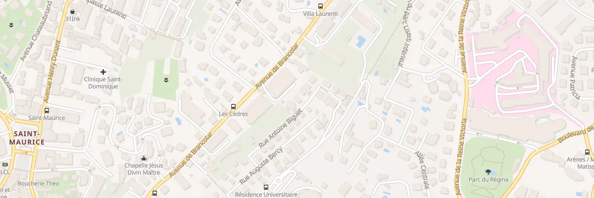 Plan du 7 Rue Antoine Biguet à Nice