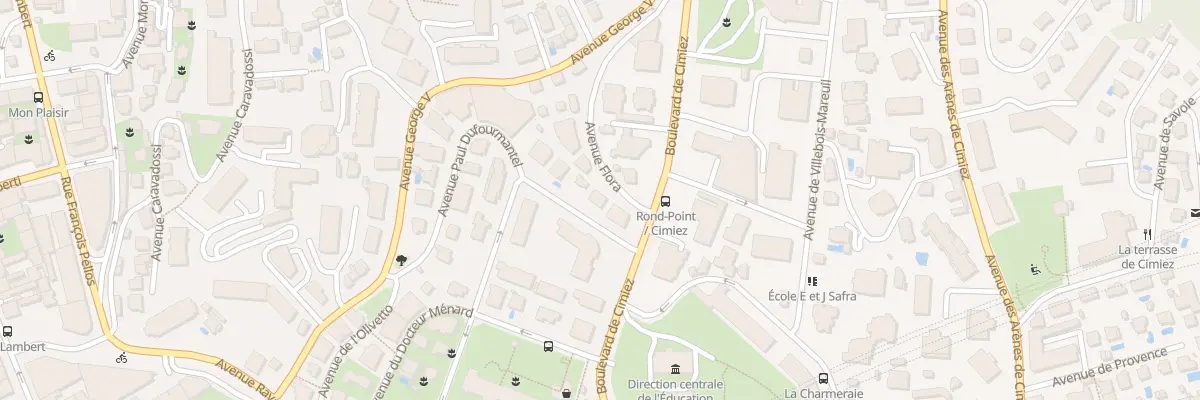 Plan du 3 Av Flora à Nice