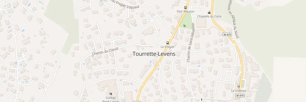 Plan du 402 Bd Léon Sauvan à Tourrette-Levens
