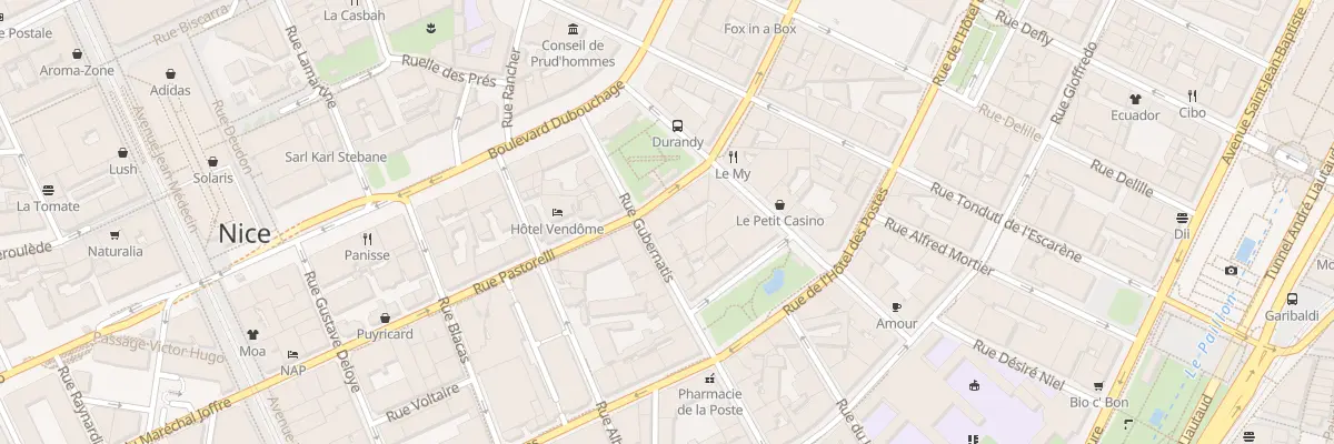 Plan du 19 Rue Pastorelli à Nice