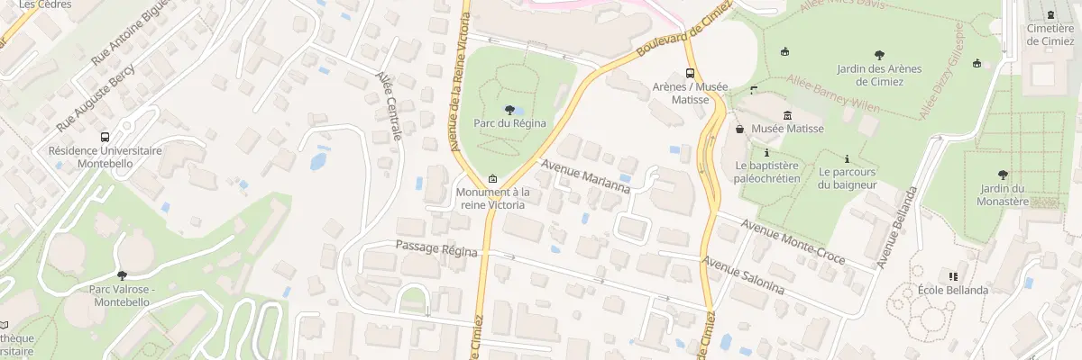 Plan du 2 Av Marianna à Nice