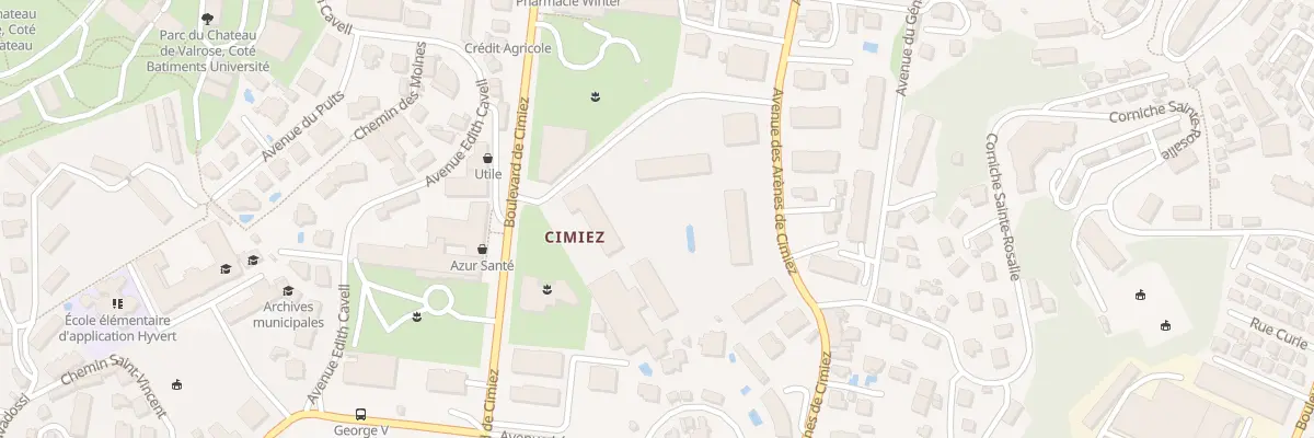Plan du 91 Av des Arènes de Cimiez à Nice