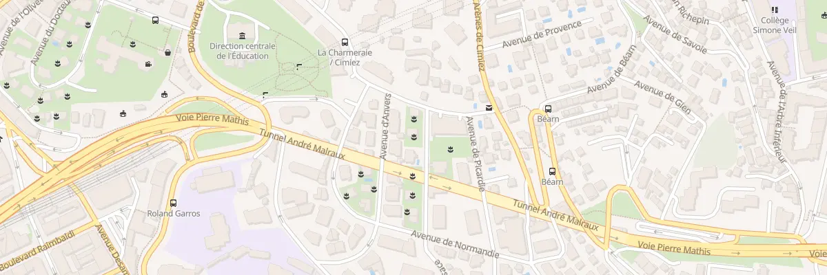 Plan du 27 Av d’Alsace à Nice