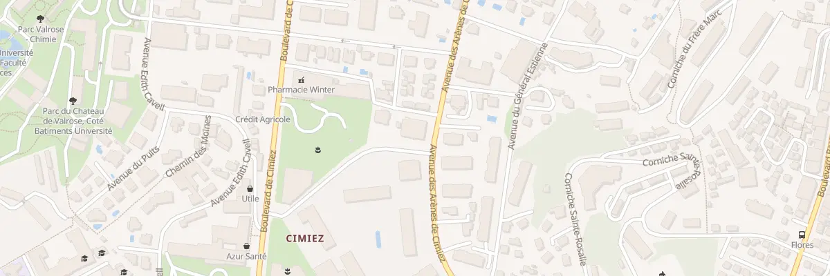 Plan du 97 Av des Arènes de Cimiez à Nice