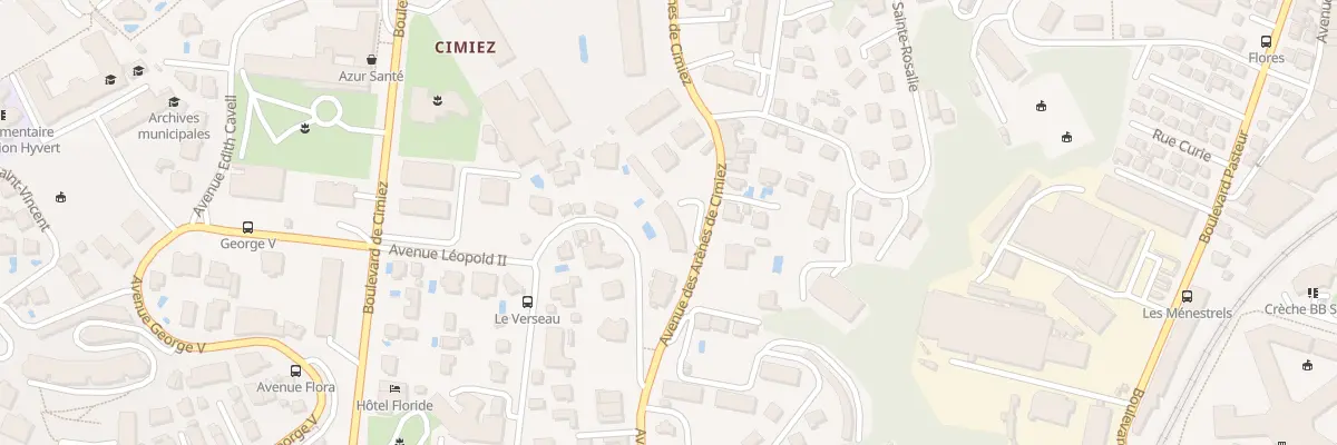 Plan du 81 Av des Arènes de Cimiez à Nice
