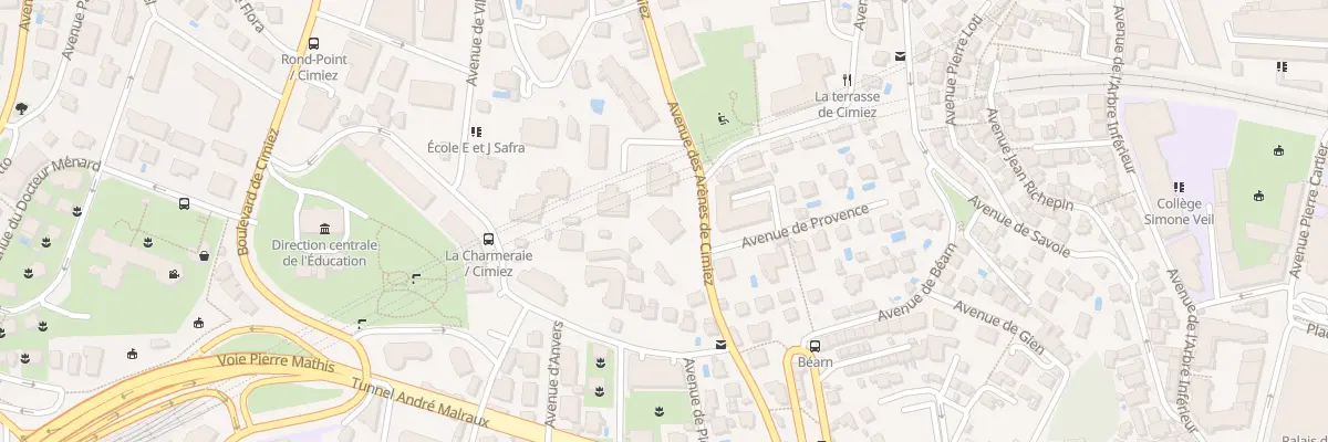 Plan du 59 Av des Arènes de Cimiez à Nice