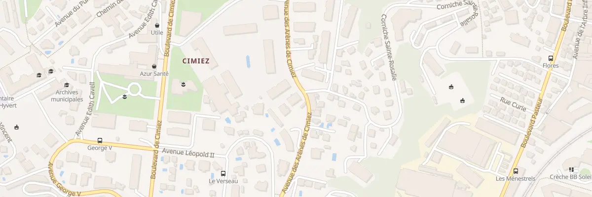 Plan du 87 Av des Arènes de Cimiez à Nice