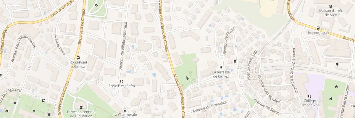 Plan du 90 Av des Arènes de Cimiez à Nice