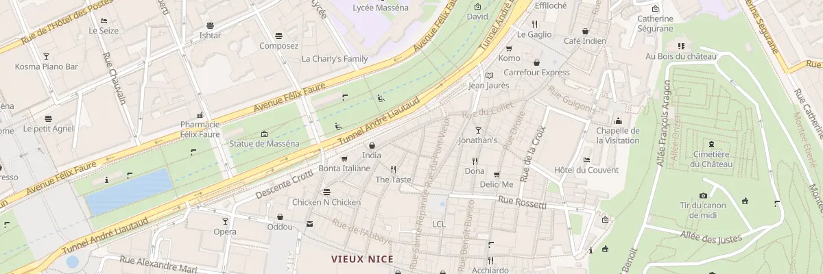 Plan du 6 Rue de la Boucherie à Nice