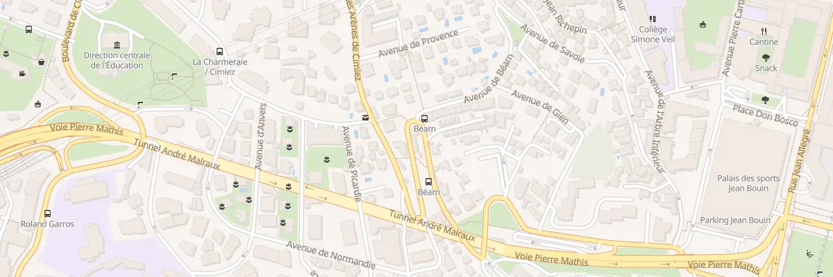 Plan du 33B Av des Arènes de Cimiez à Nice