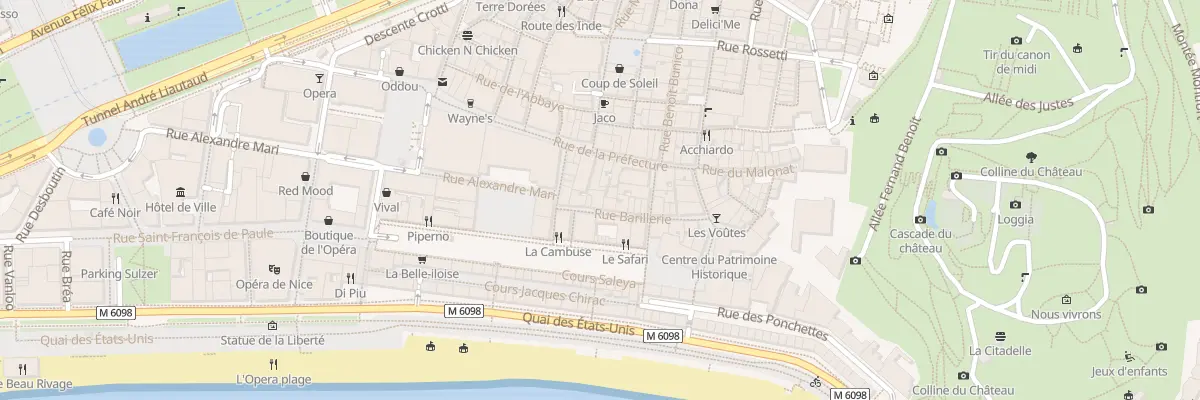 Plan du 20 Rue Barillerie à Nice