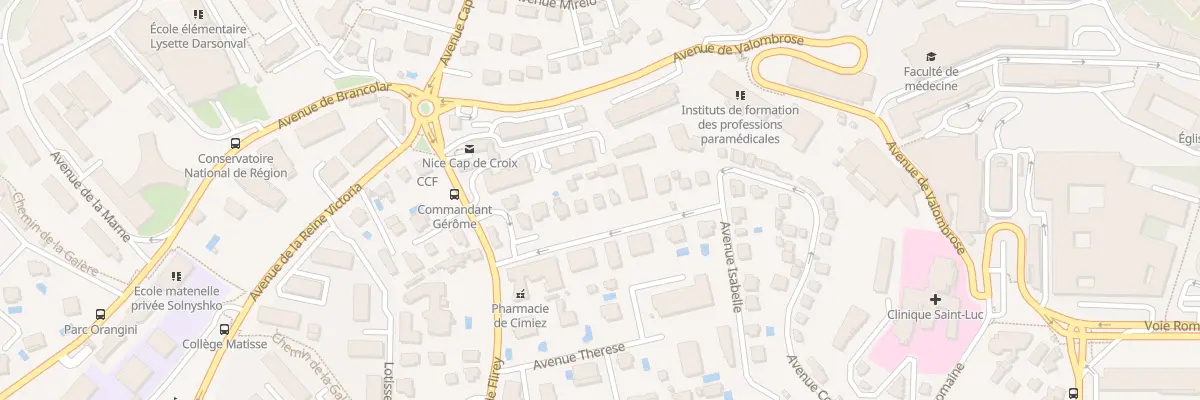 Plan du 11 Av Colombo à Nice