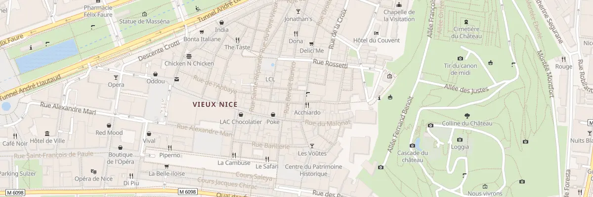 Plan du 6 Rue Place Vieille à Nice