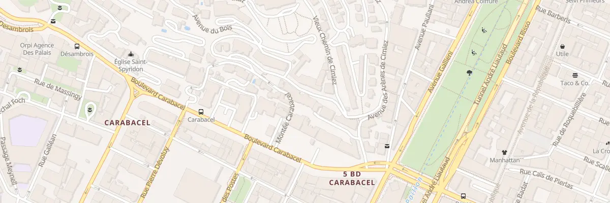 Plan du 4B Mte Carabacel à Nice