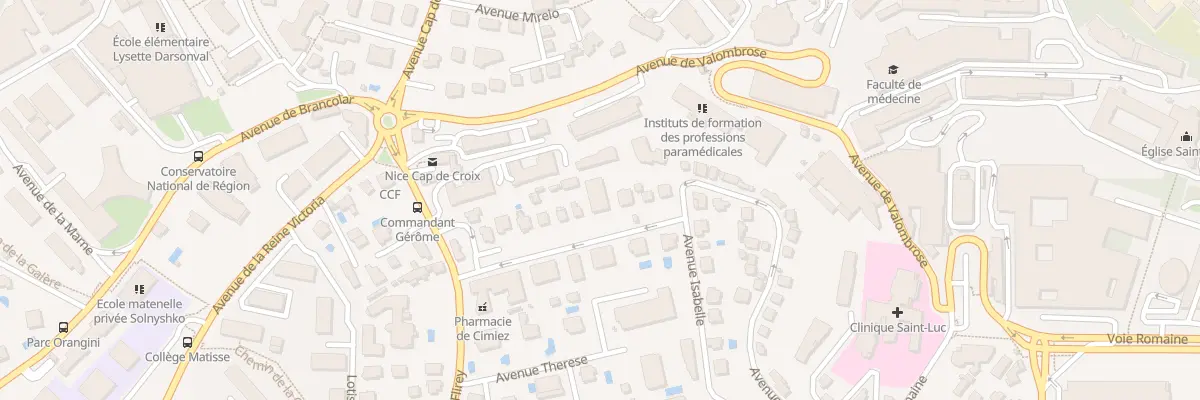 Plan du 15 Av Colombo à Nice