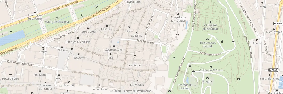 Plan du 25 Rue de la Croix à Nice