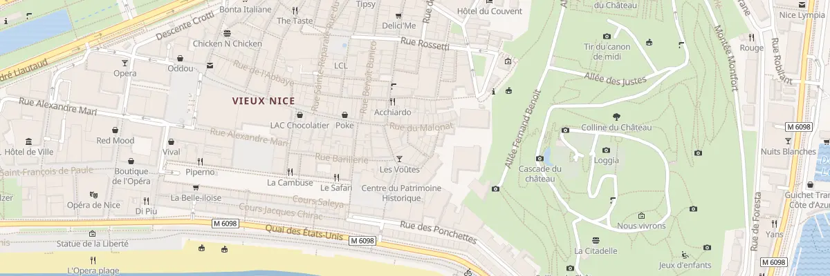 Plan du 12 Rue du Sénat à Nice