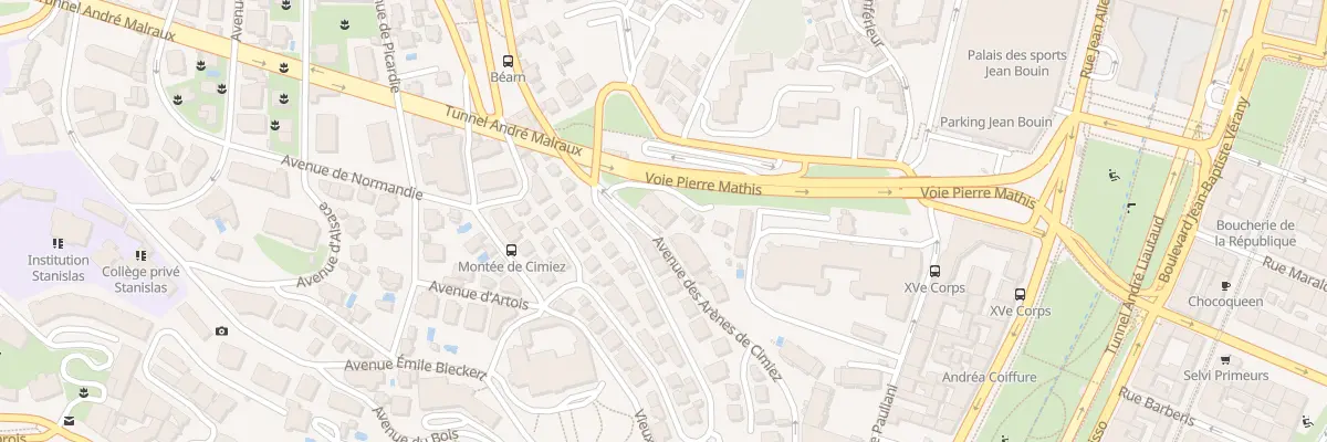 Plan du 36 Av des Arènes de Cimiez à Nice