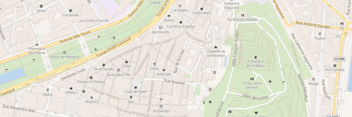 Plan du 11 Rue de la Croix à Nice