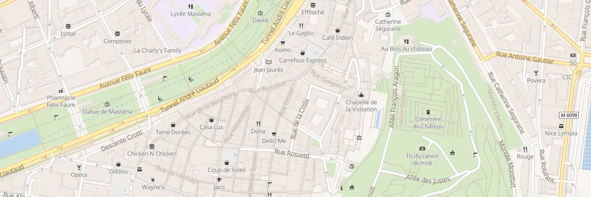 Plan du 5 Rue de la Croix à Nice