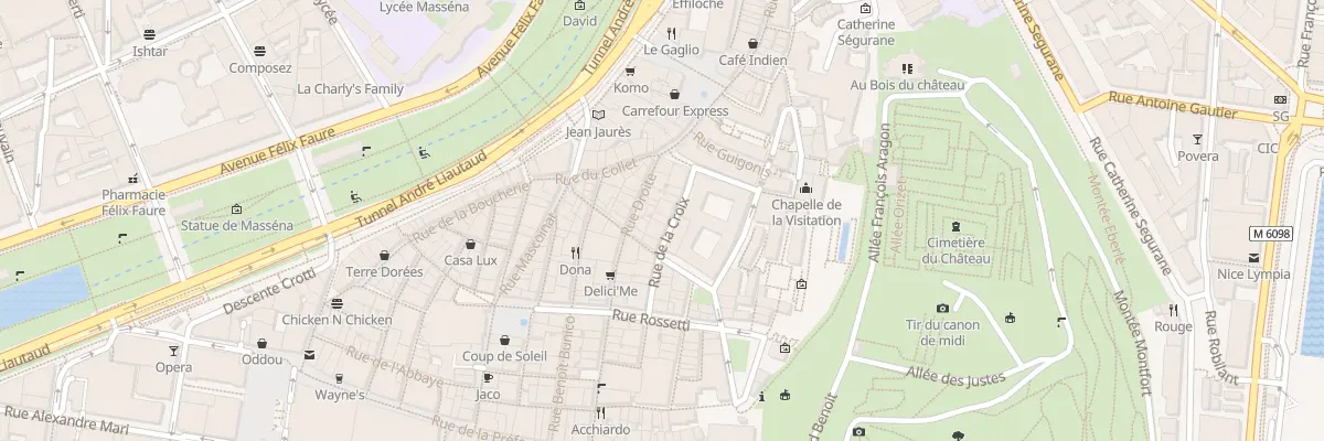 Plan du 9 Rue de la Croix à Nice