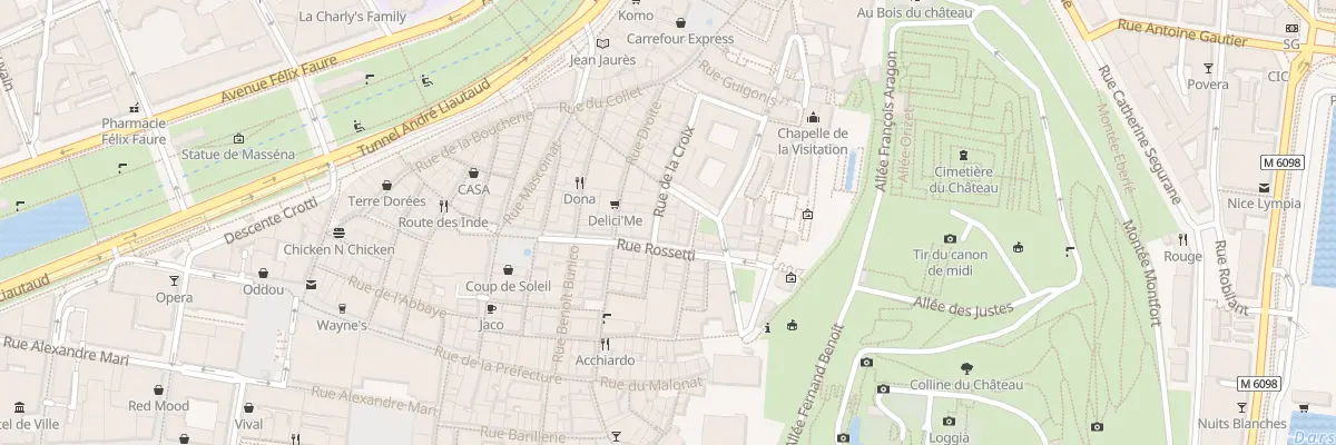 Plan du 10 Rue de la Croix à Nice