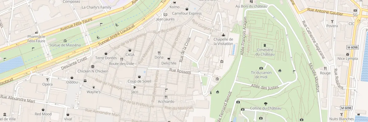Plan du 8 Rue de la Croix à Nice