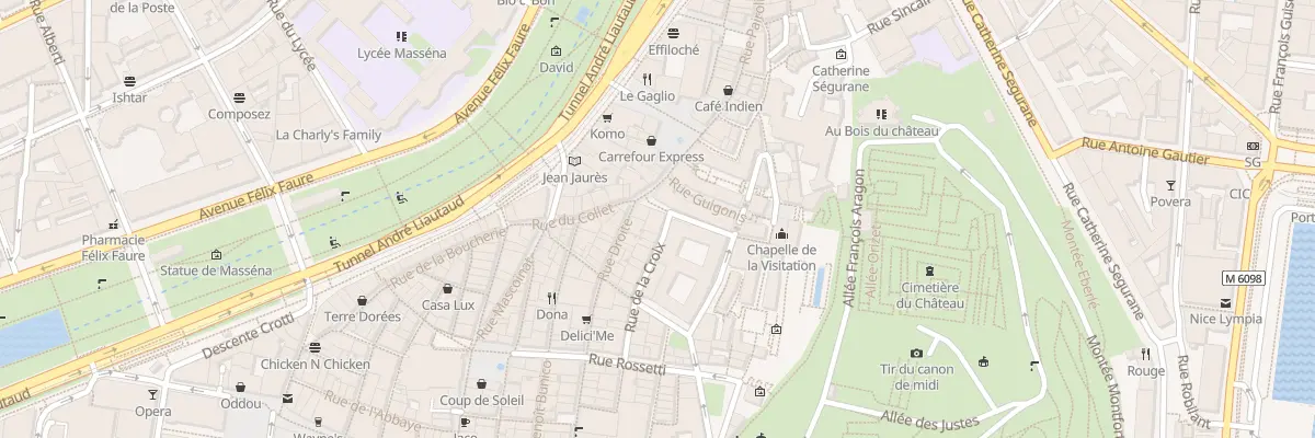 Plan du 1 Rue de la Croix à Nice