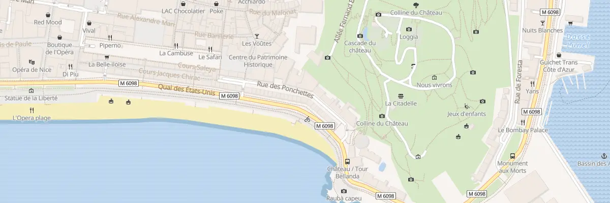 Plan du 16 Rue des Ponchettes à Nice