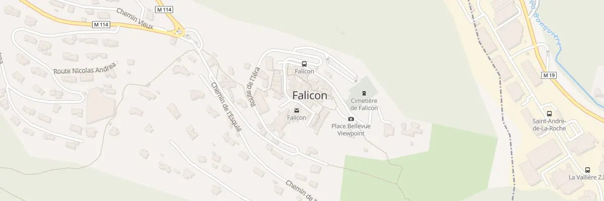 Plan du 1 Rue de la Chapelle à Falicon