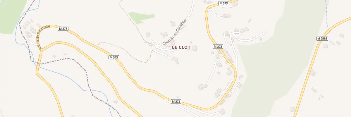 Plan du 353 Che du Canabier à Lantosque
