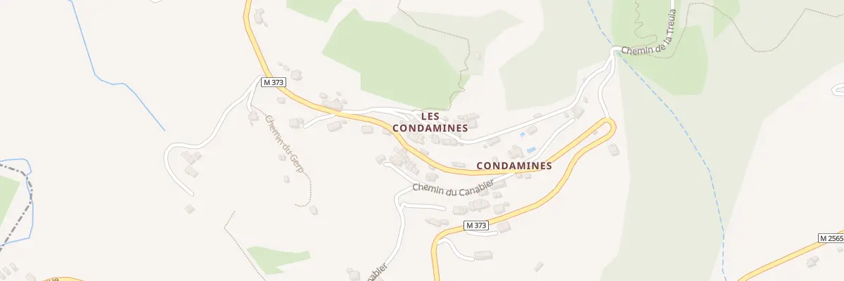 Plan du 211 Che des Condamines à Lantosque