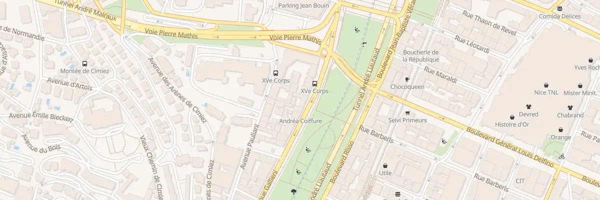Plan du 10 Av Gallieni à Nice