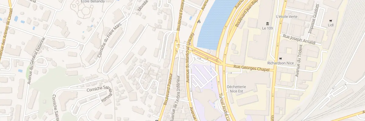 Plan du 87 Av Maréchal Lyautey à Nice