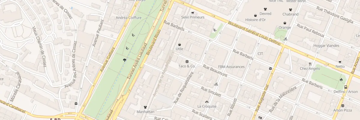 Plan du 4 Rue Beaumont à Nice