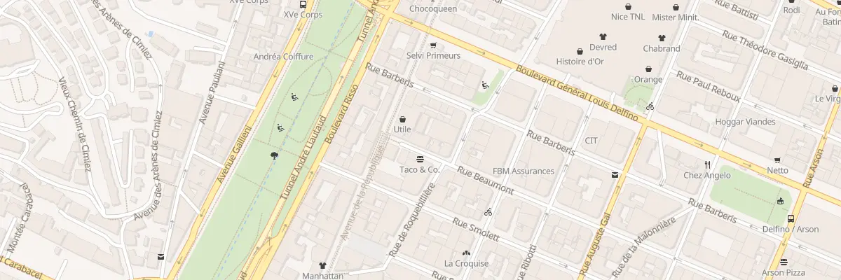 Plan du 5 Rue Beaumont à Nice