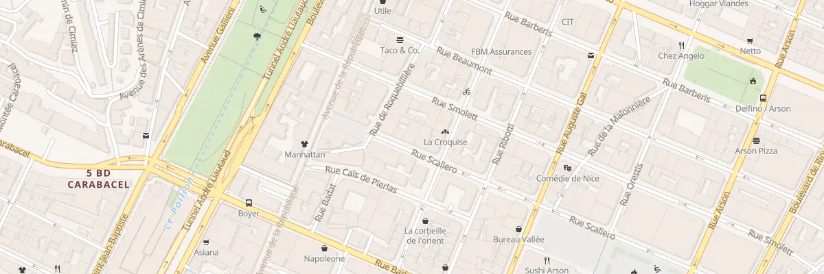 Plan du 7 Rue Scaliéro à Nice