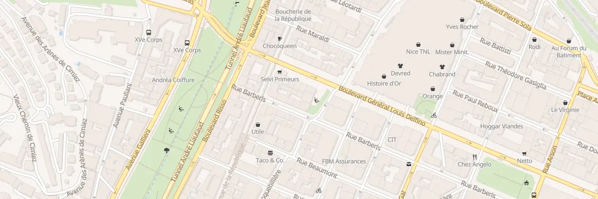 Plan du 9 Rue Barberis à Nice