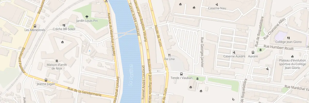 Plan du 1 Pl José Balarello à Nice