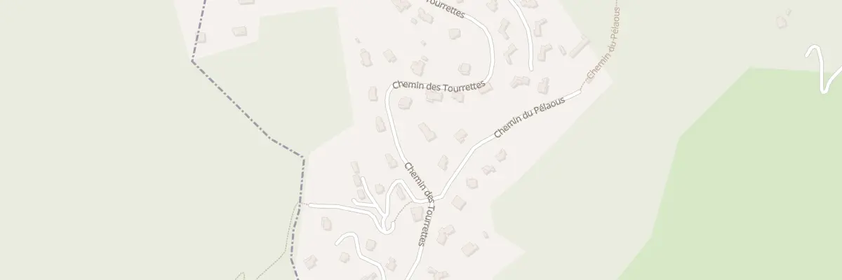 Plan du 909 Che des Tourrettes à Châteauneuf-Villevieille
