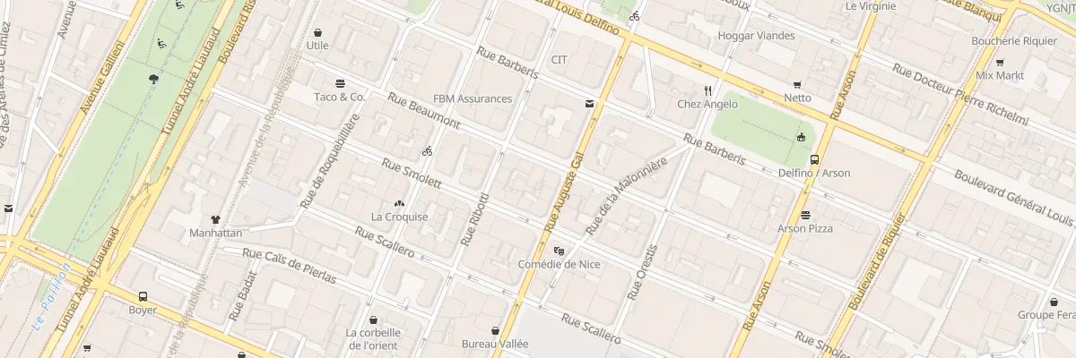 Plan du 32 Rue Beaumont à Nice