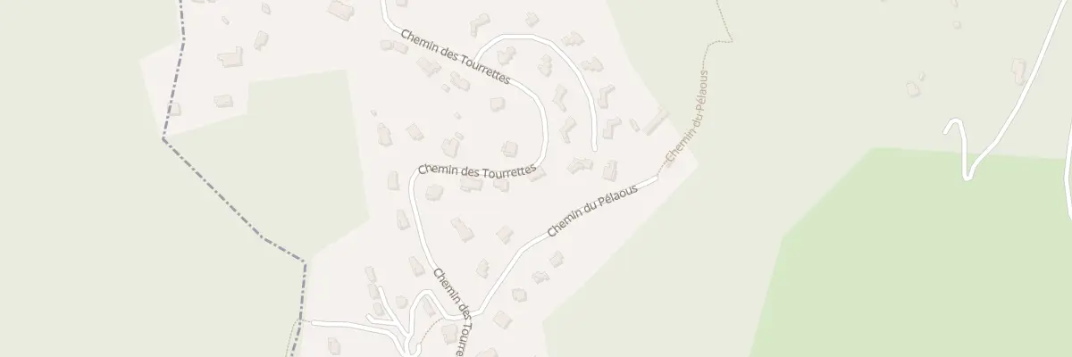 Plan du 700 Che des Tourrettes à Châteauneuf-Villevieille