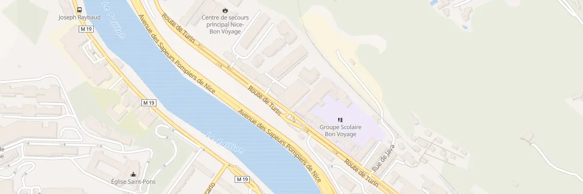 Plan du 216 Rte de Turin à Nice