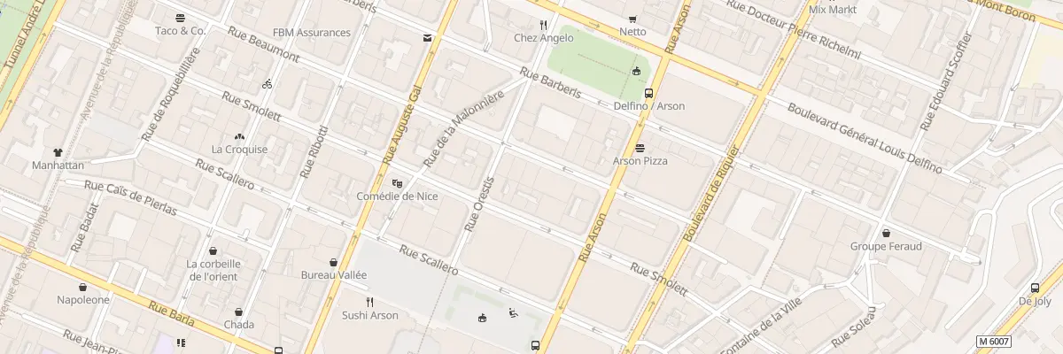 Plan du 48 Rue Beaumont à Nice