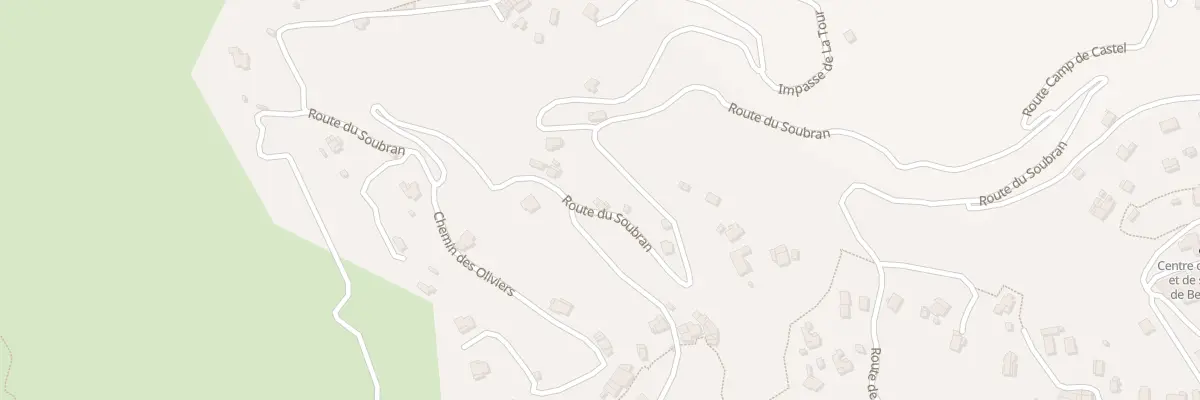 Plan du 960 Rte du Soubran à Bendejun