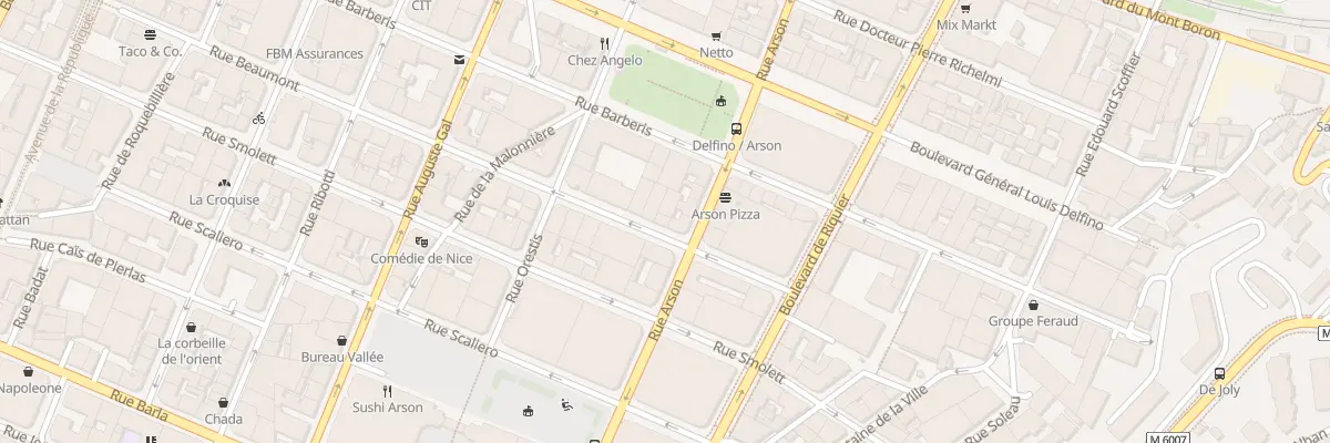 Plan du 55 Rue Beaumont à Nice