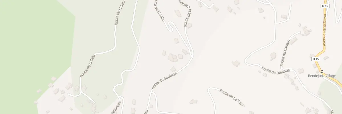 Plan du 478A Rte des Bondes à Bendejun