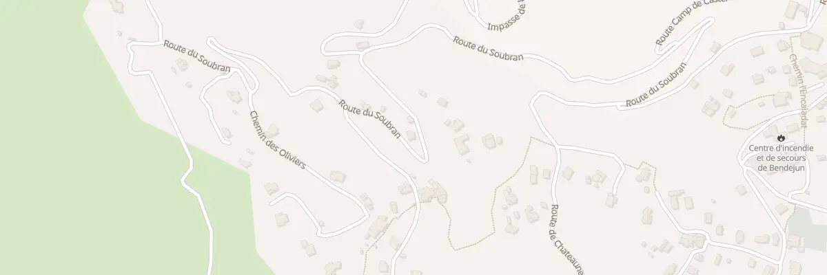 Plan du 820 Rte du Soubran à Bendejun