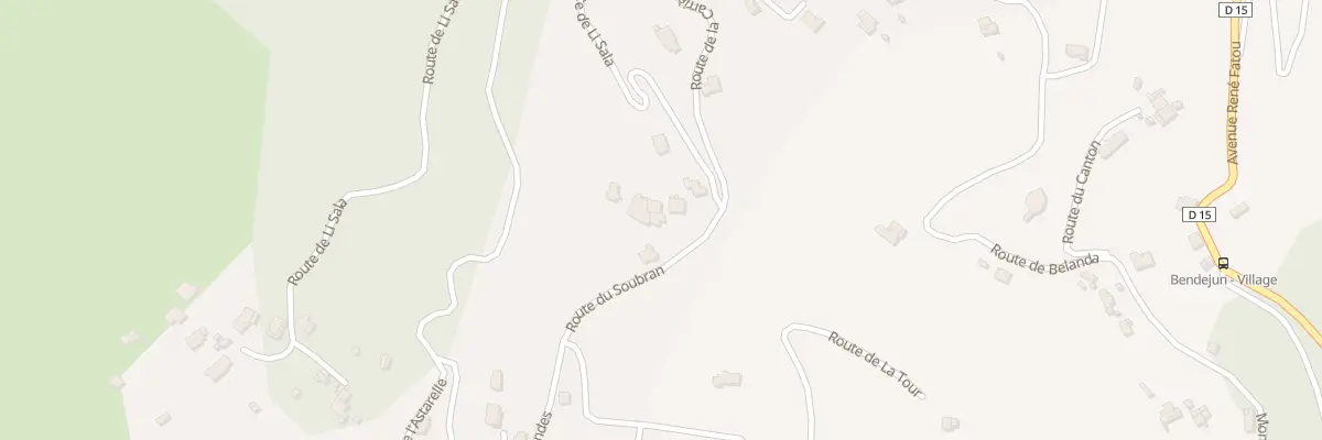 Plan du 458A Rte des Bondes à Bendejun