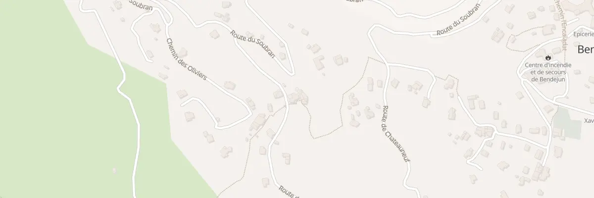 Plan du 155 Rte de la Part à Bendejun